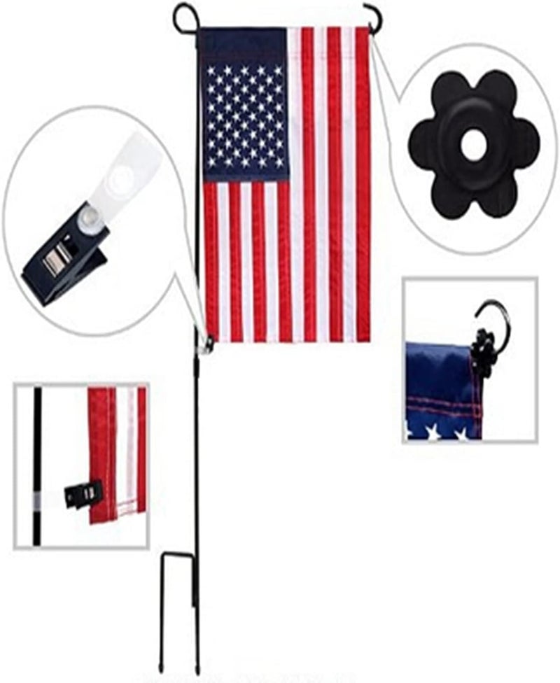 DongAi Garden Flag Rubber Stopper and Adjustable Windproof Garden Flag Clip. Advanced Lawn Flag Stopper and Yard Flag Clip, Pack of 10 - Image 5